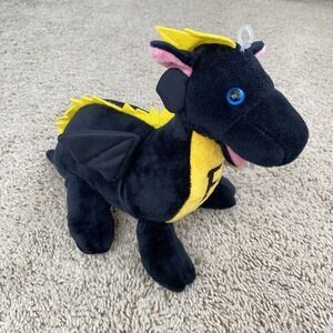 Foco Pittsburgh Pirates MLB Plush Dragon Black Yellow 9" Baseball Stuffed Animal